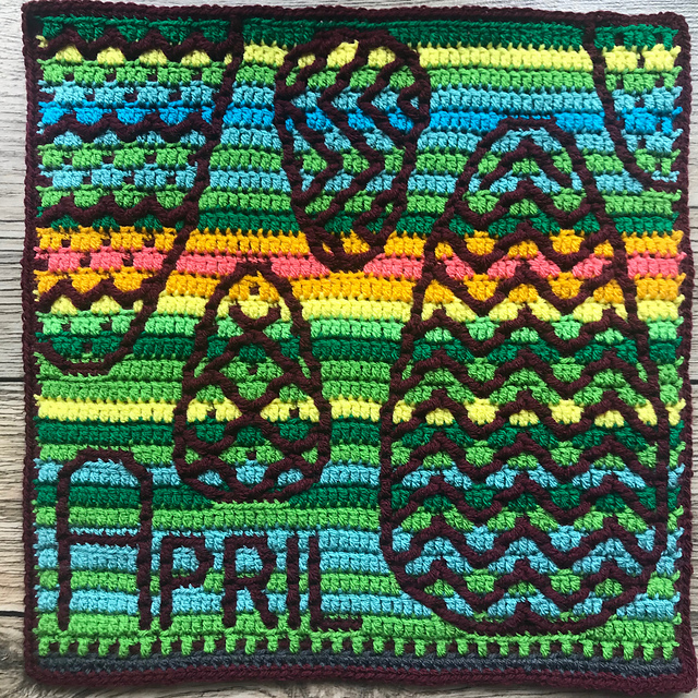 Temperature Blanket: April