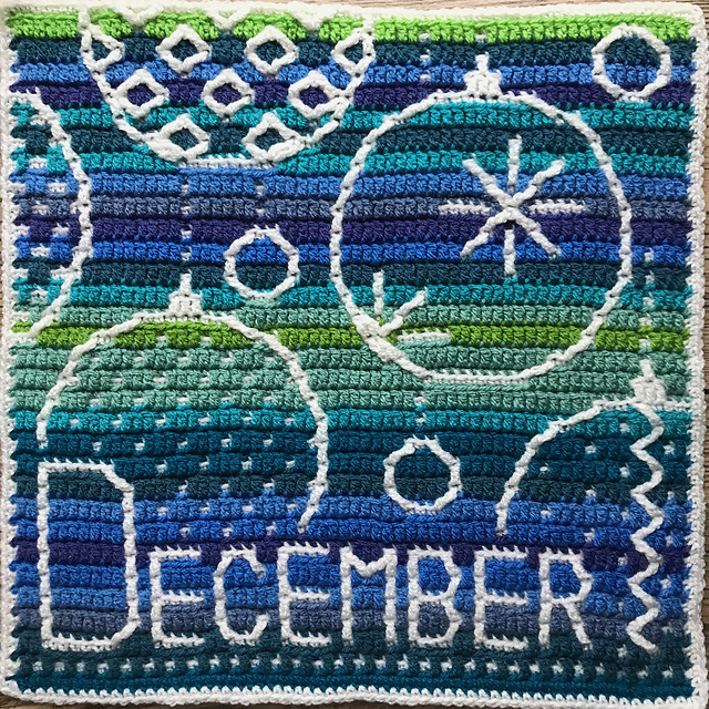 Temperature Blanket: December