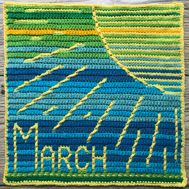 Temperature Blanket: March