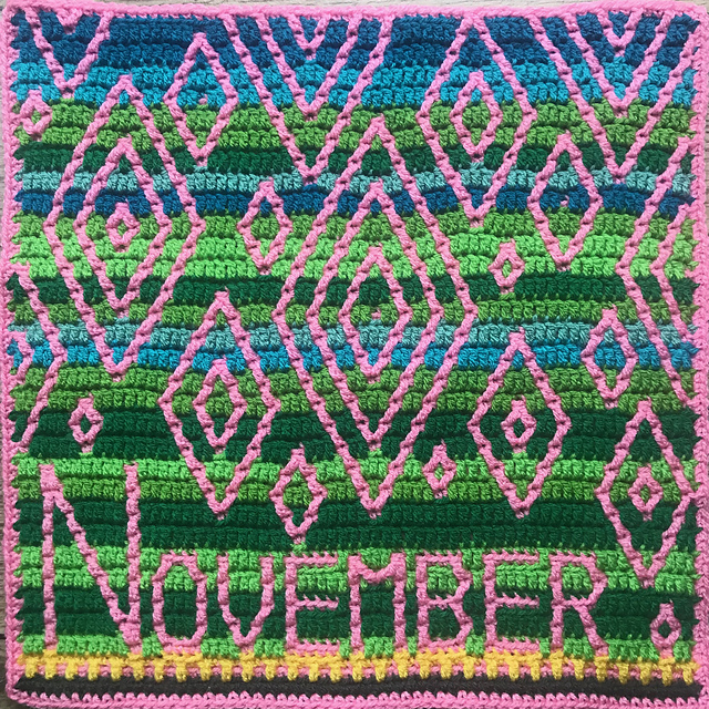 Temperature Blanket: November