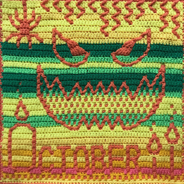 Temperature Blanket: October