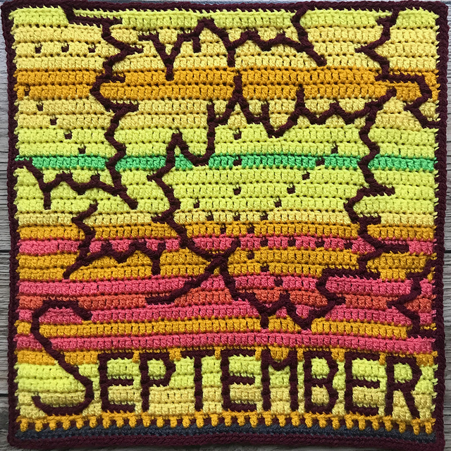 Temperature Blanket: September