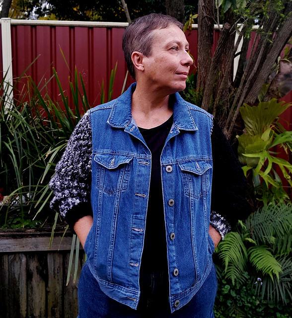 Granny Sleeve Denim Jacket
