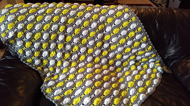 Puff Shell Ripple Afghan Ravelry: Britneykhoffman's Ripple Puff Stitch Afghan