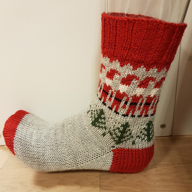Strikketunets julesokker