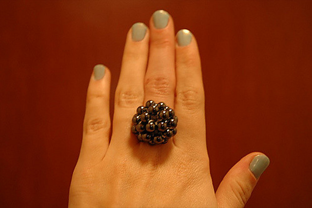 Crocheted Cocktail Ring