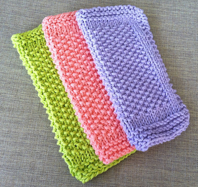 Seed Stitch Dishcloth