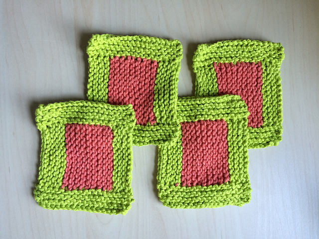 Garter Stitch Coaster