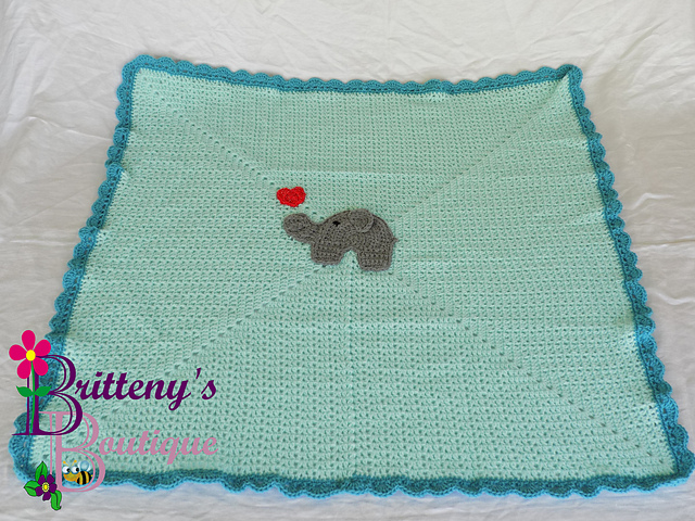 Elephant Love Baby Blanket