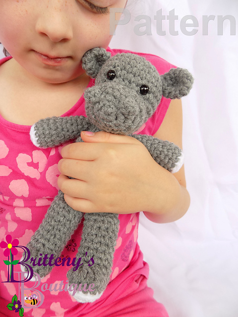 Hippo Stuffed Animal - Snuggly Pal Amigurumi