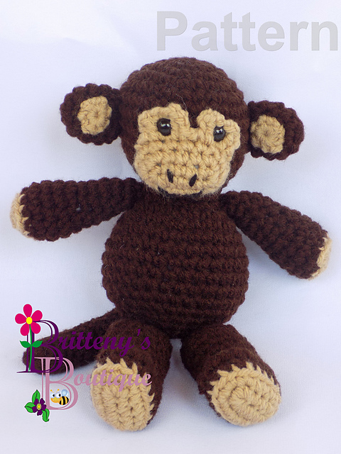 Monkey Stuffed Animal - Snuggly Pal Amigurumi