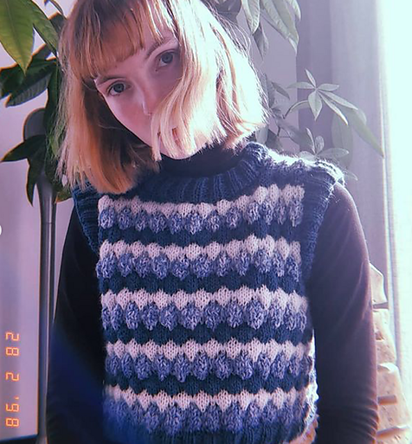 Beautiful in Blue sweater vest