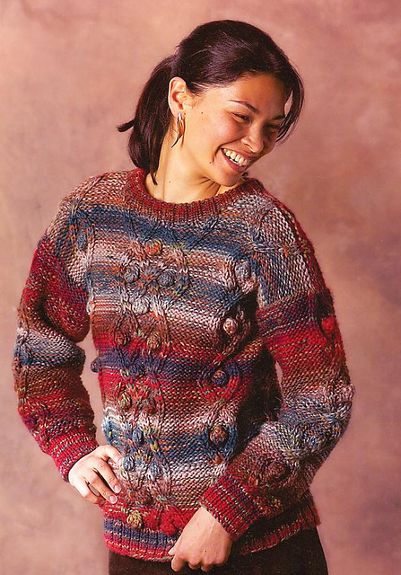 Cables and Bobbles Pullover