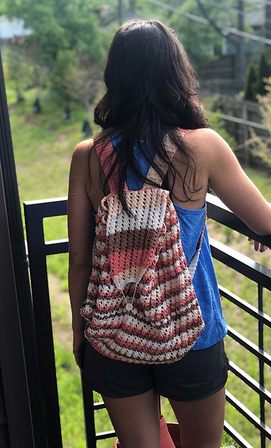 Lace Knit Backpack