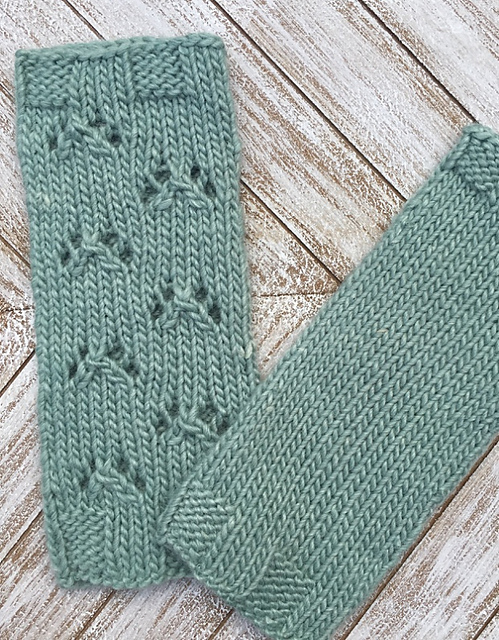 Seamless Lacy Mitts