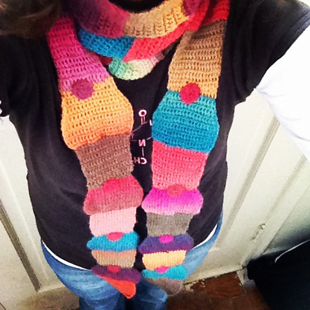 Sweet Cupcakes Scarf