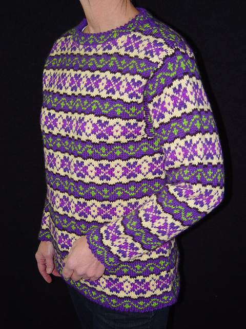 Hemmed Fair Isle Pullover