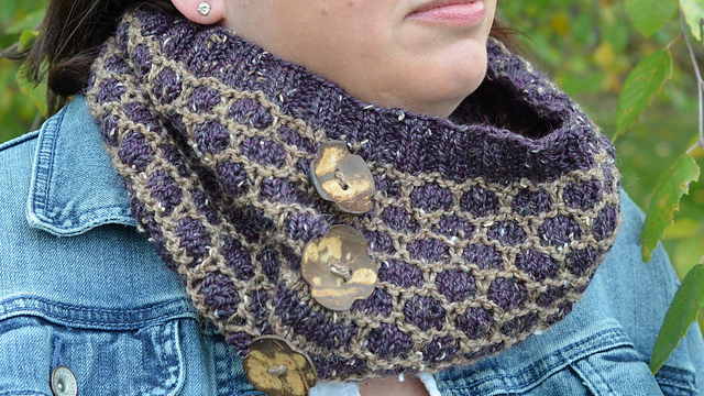 Button Up Honey Cowl