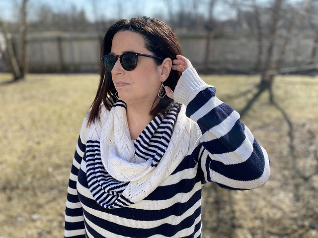 Waves and Stripes Infinity Scarf