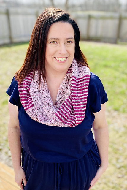 Shells and Stripes Infinity Scarf