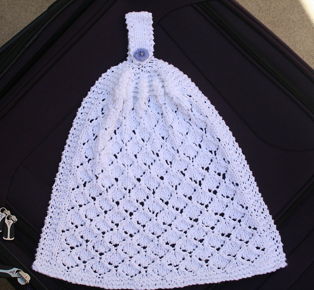 Bridal Shower Lace Kitchen Hanging Hand Towel