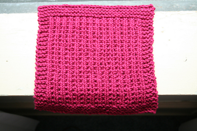 Mom's Broken Rib Dishcloth, Take Two!
