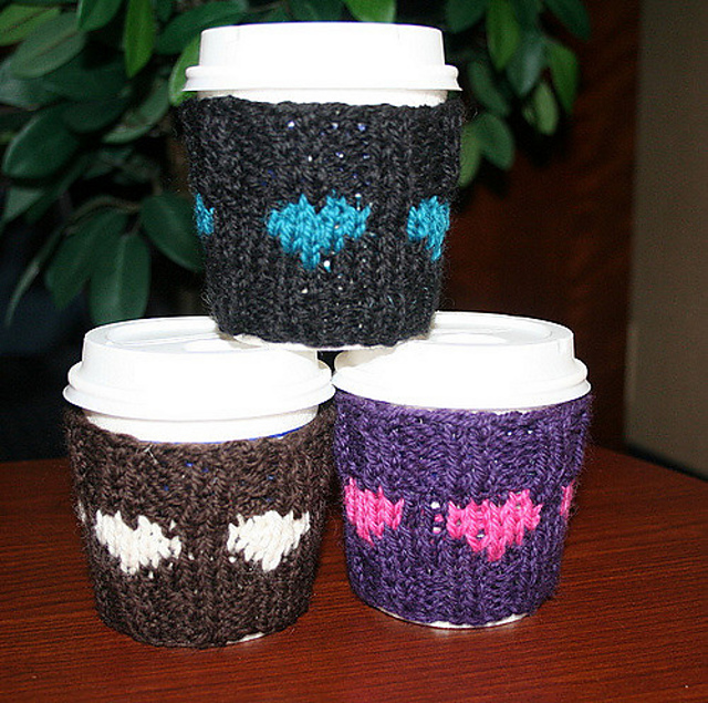 Hearts on your Coffee Sleeves