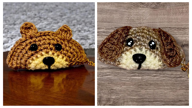 Bernie's bear and dog keychain