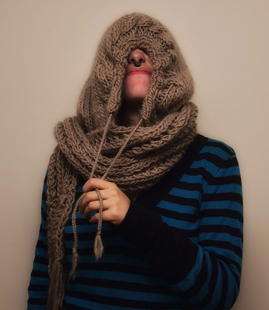 Latte Hoodie Scarf