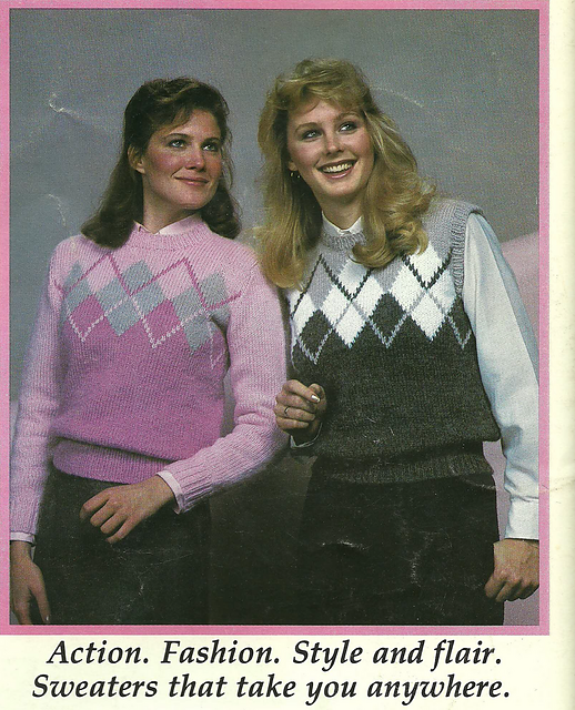 Argyle Vest or Long Sleeve Pullover
