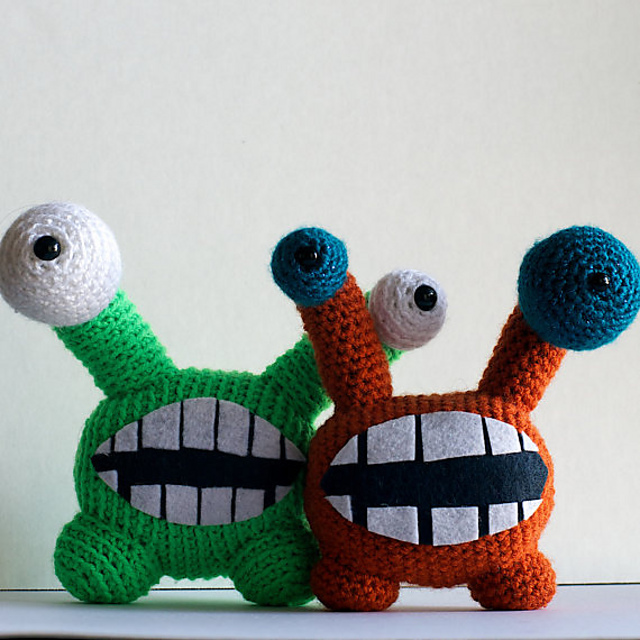 ちー☆ハンドメイドのモンスターちゃん Ravelry: Commander Keen Monster! pattern by Mindy Lund