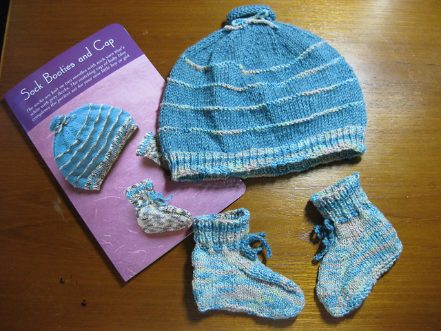 Sock Booties and Cap