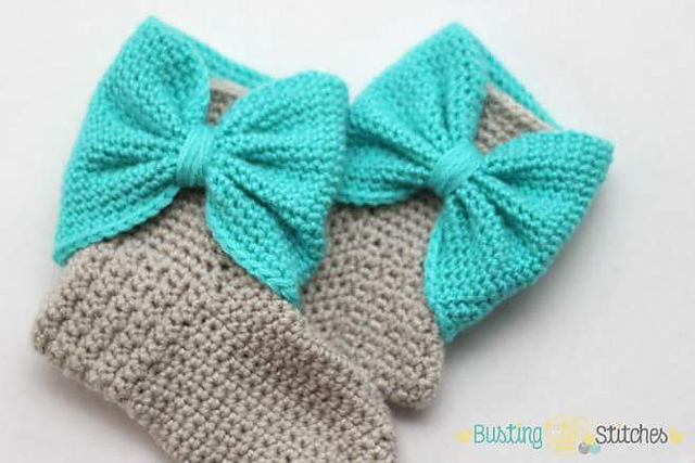 Bow Cuff Slipper Boots