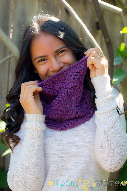 Purple Lace Cowl