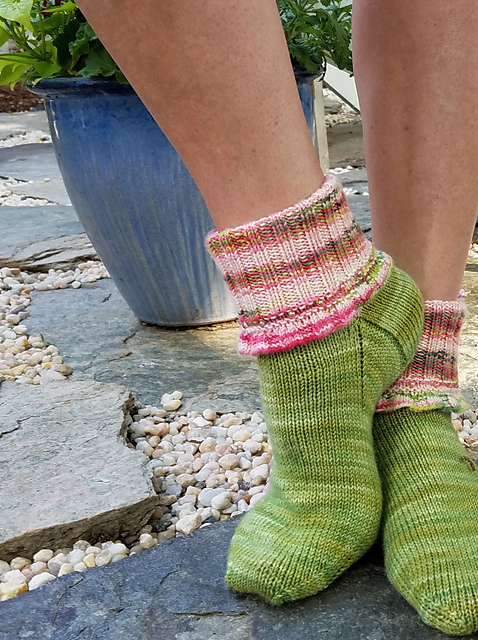 Beaded Ruffle Sock