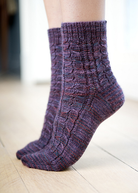 Cute cable socks