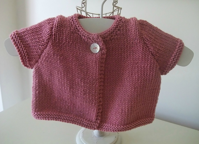 "Rosebud" Baby Cardigan