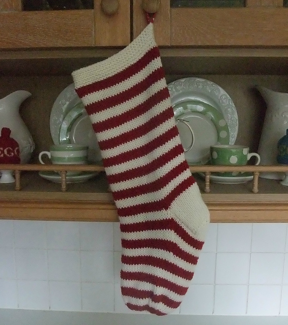 Stripe Christmas Stocking