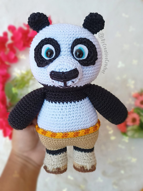 Ravelry: Kung Fu Panda PO pattern by Angelica Sanchez