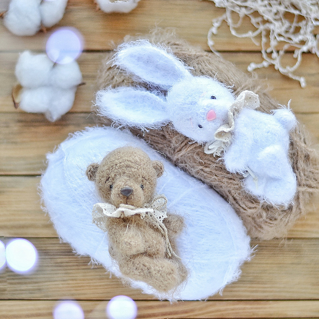 Amigurumi Teddy Bear & Bunny 2 in 1