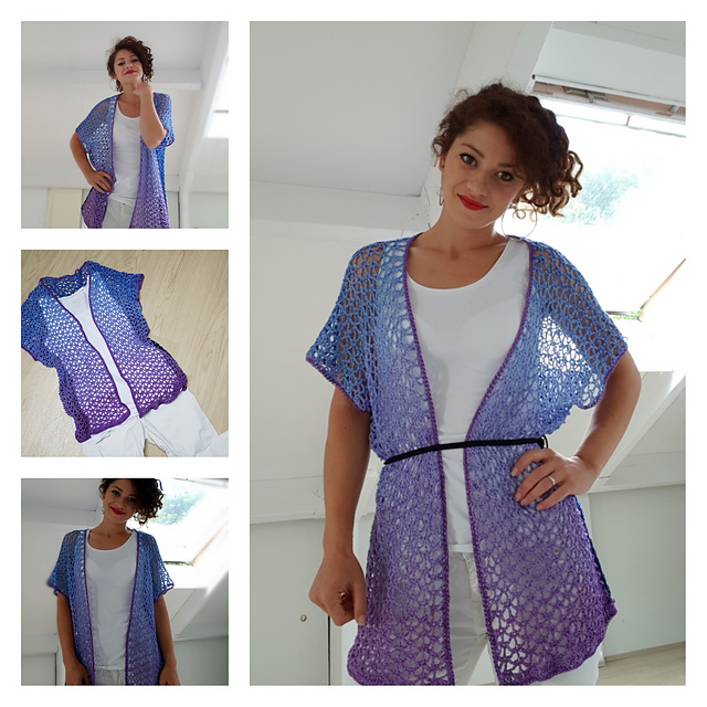 Purple Love Lace Cardigan