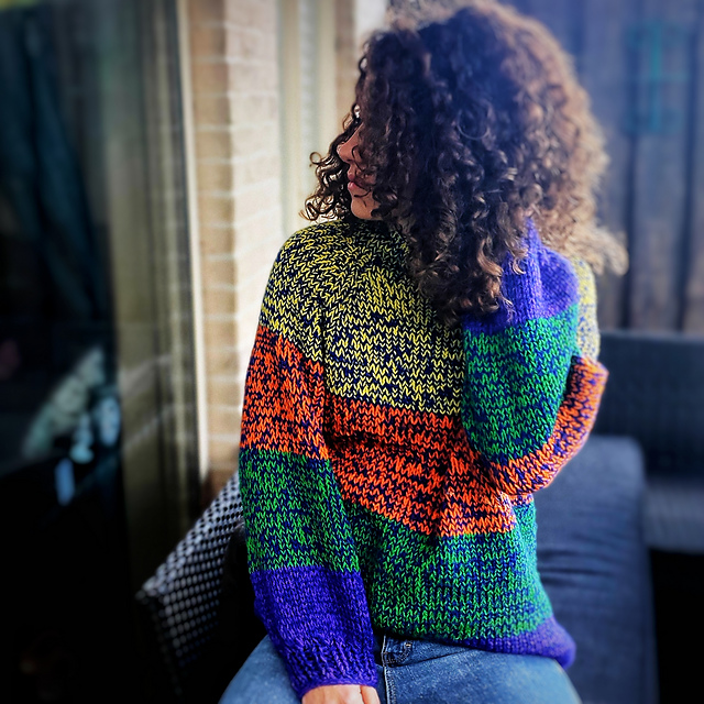 Left-Over Yarn Knitted Jumper