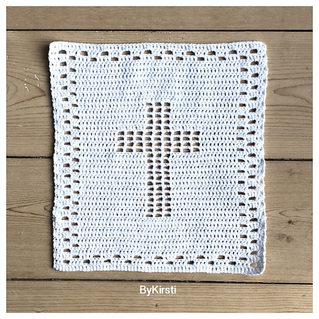 Christening cloth with cross