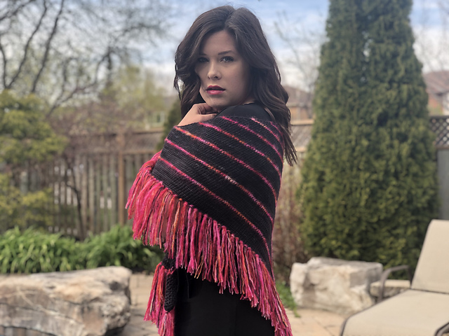 Tunisian Void Shawl
