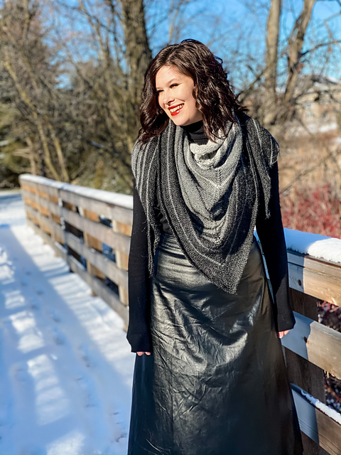Fibonacci Fade Shawl