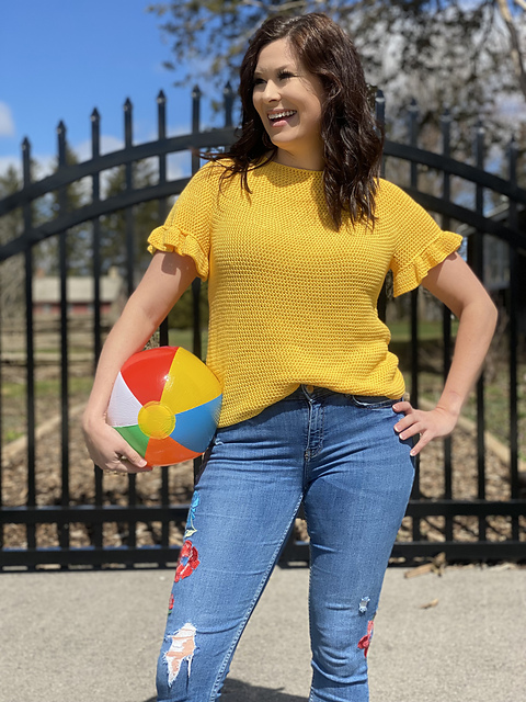 Relaxed Ruffle Tee