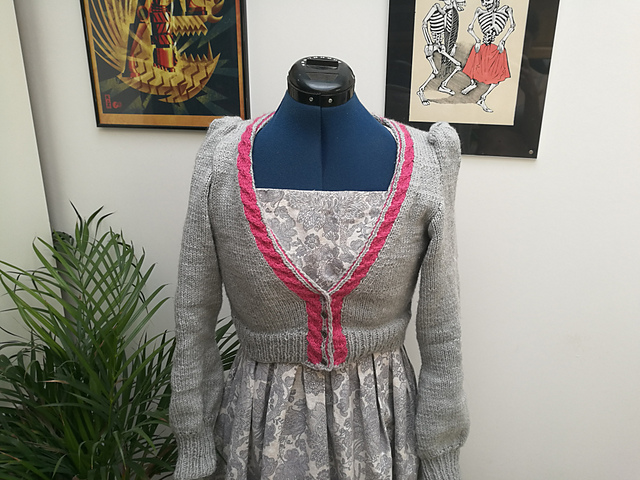 Gilet "Printemps torsadé"