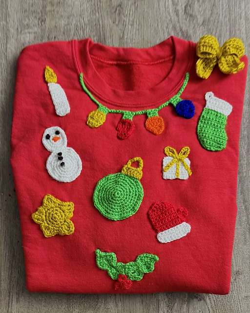 DIY Ugly Christmas Appliques