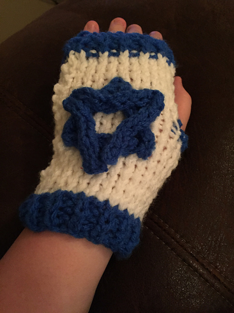 Star of David Series--Fingerless Gloves