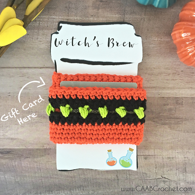 Halloween Gift Card Cup cozy